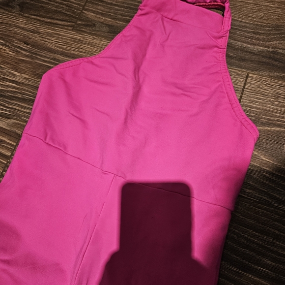 Active halter neck jumpsuit hot pink - Picture 2 of 4